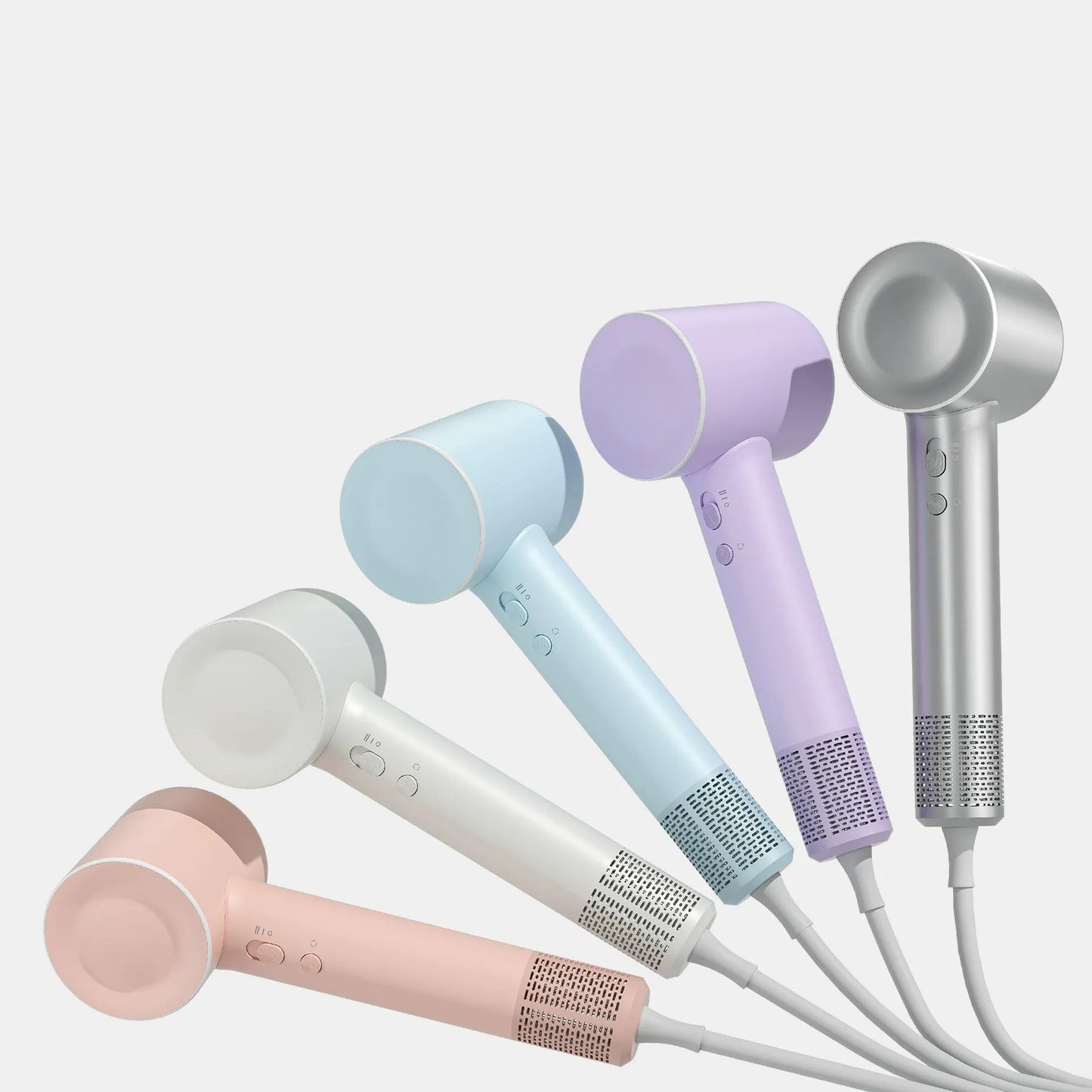 Sèche-cheveux ionique haute vitesse sans balais, 2000W, Bleu