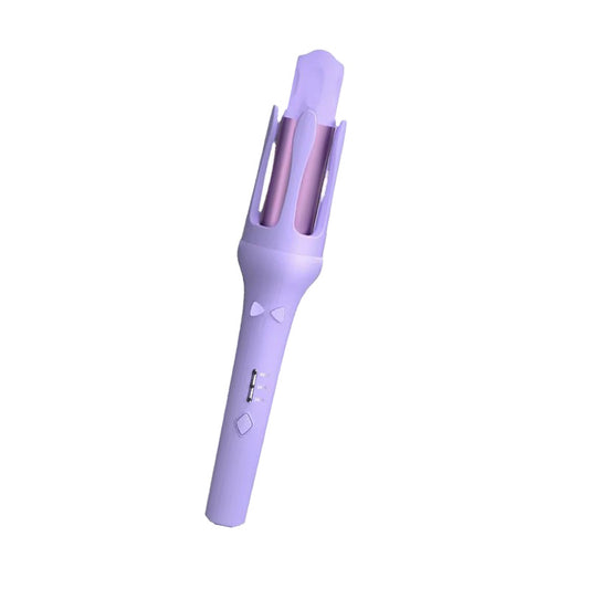 Fer à Boucler Automatique Violet avec Bouton Nœud Papillon